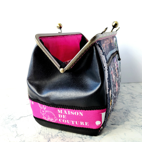 メゾンドクチュール 大きながま口ショルダーバック♡ジョリーフルール