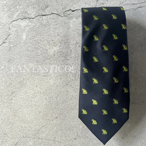 極美品　エルメス　ネクタイ　スカーフ柄　蛙　民族 349419T 04_folded_wm_3?size=