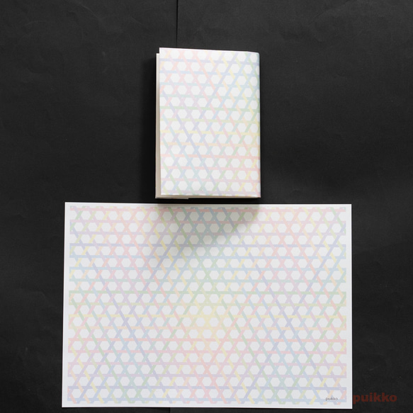 紙書封麵粉彩日式圖案（彩色）（5 件組） 第3張的照片
