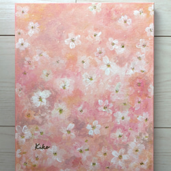 キャンバスアート　原画　「sakura」 4枚目の画像