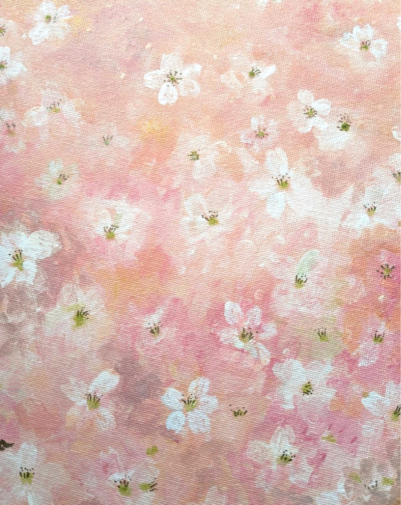 キャンバスアート　原画　「sakura」 3枚目の画像