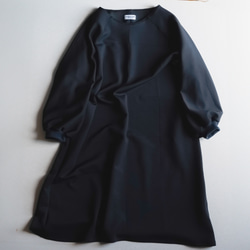 【エシカル 残反】JERSEY Basic Raglan one-piece _Navy (5-1) 2枚目の画像