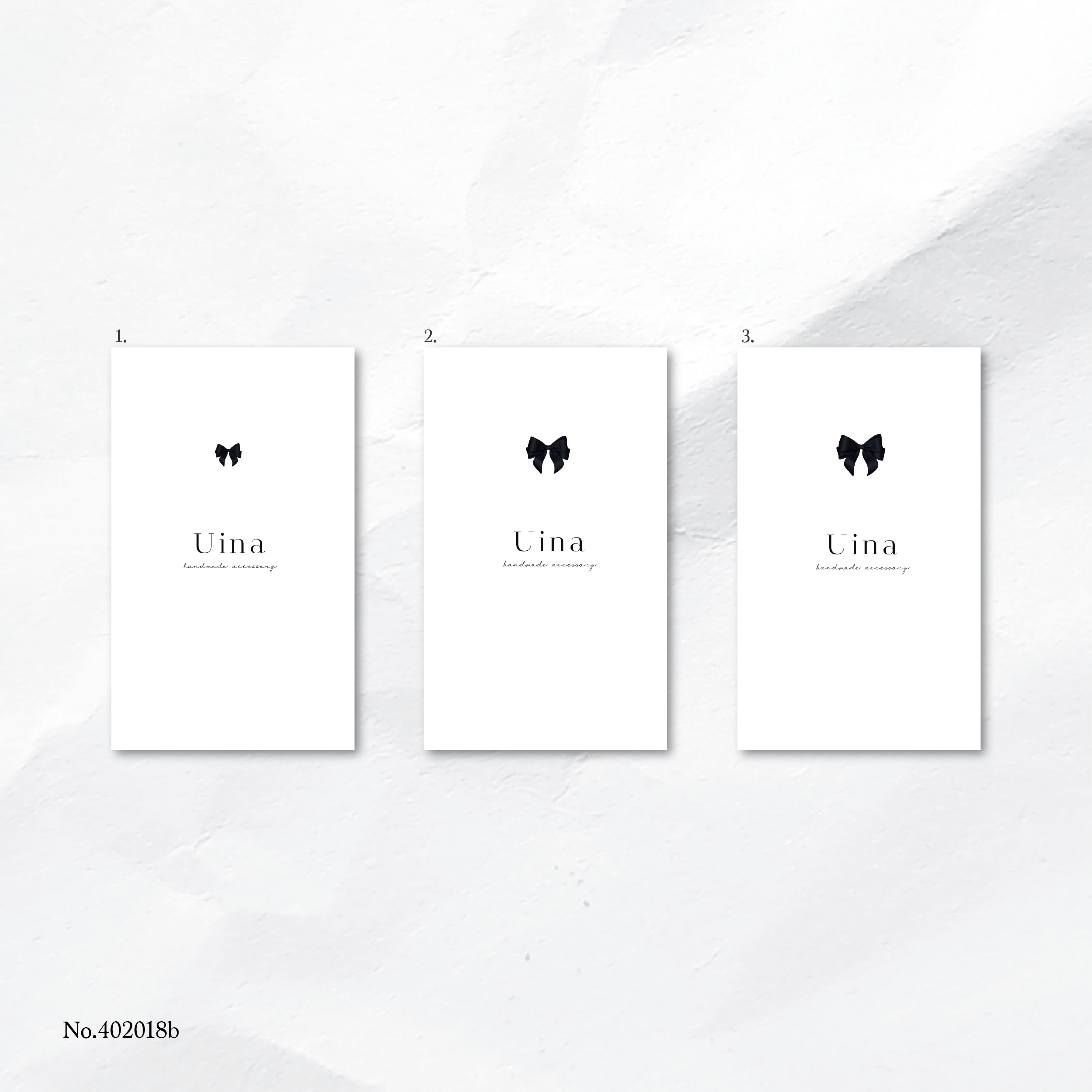 ショップカード アクセサリー台紙 サンキューカード 名刺 No.285