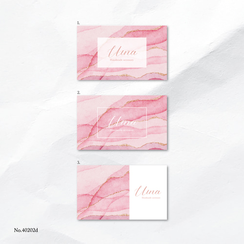 ショップカード アクセサリー台紙 サンキューカード 名刺 No.720 ショップカード アクセサリー台紙 サンキューカード 名刺 No.720