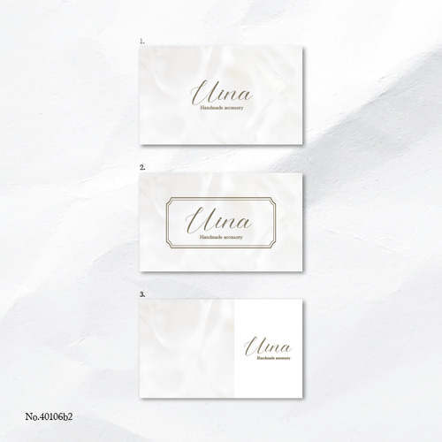 ショップカード アクセサリー台紙 サンキューカード 名刺 ☆No.260