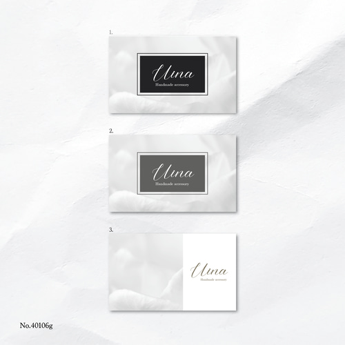 ショップカード アクセサリー台紙 サンキューカード 名刺 No.330