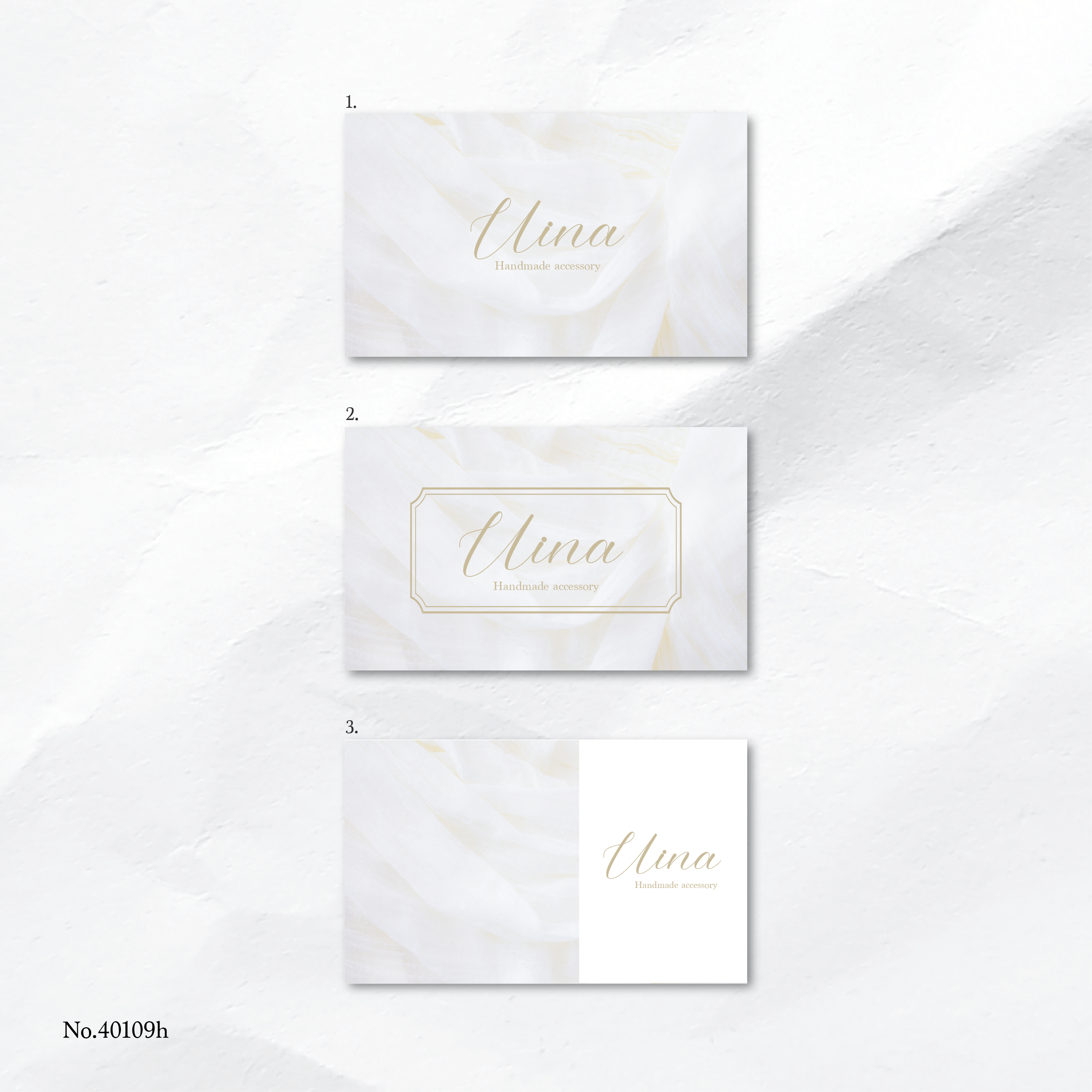 ショップカード アクセサリー台紙 サンキューカード 名刺 No.25