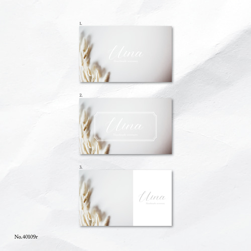 ショップカード アクセサリー台紙 サンキューカード 名刺 No.36