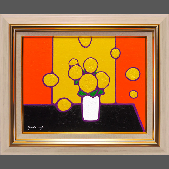 ☆「真作」作者不明 風景画 油絵 油彩画 直筆サイン有り 額装