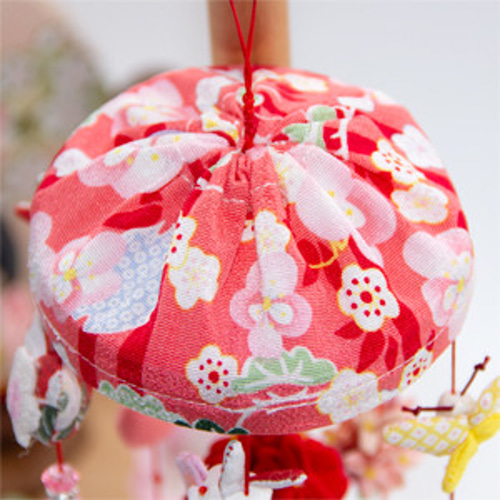 OKBABY つるし雛 つるし飾り 吊るし飾り 天然木製台付 高さ44cm