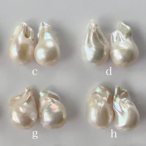 ドット オイスター バロックパール ピアス イヤリング ピアス