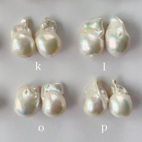 ドット オイスター バロックパール ピアス イヤリング ピアス