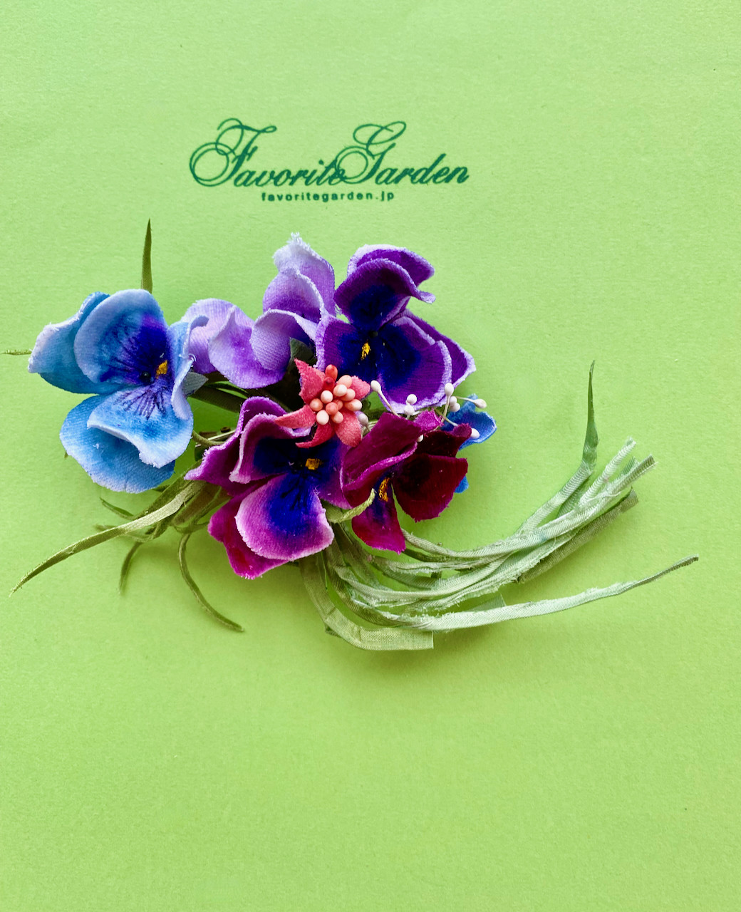 布花 joli corsage de pensées C