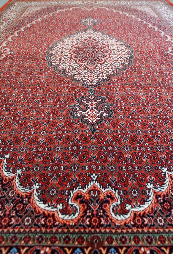 228×152cm【ペルシャ 手織り絨毯 ビジャー 】　 8枚目の画像