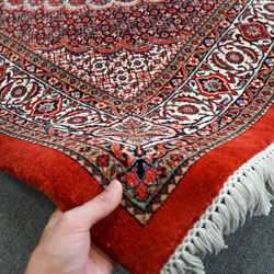 228×152cm【ペルシャ 手織り絨毯 ビジャー 】　 11枚目の画像
