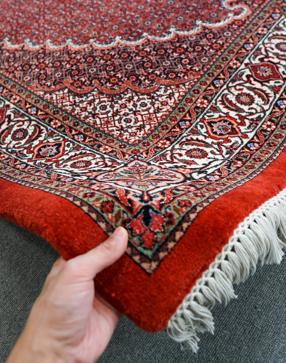 228×152cm【ペルシャ 手織り絨毯 ビジャー 】　 11枚目の画像
