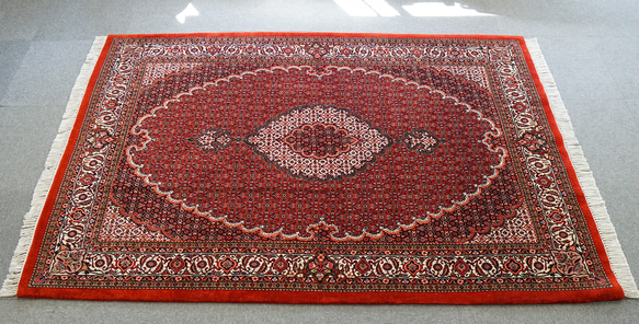 228×152cm【ペルシャ 手織り絨毯 ビジャー 】　 4枚目の画像