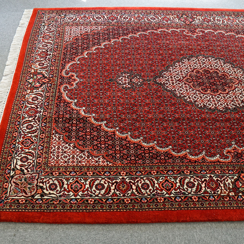 228×152cm【ペルシャ 手織り絨毯 ビジャー 】 カーペット・絨毯