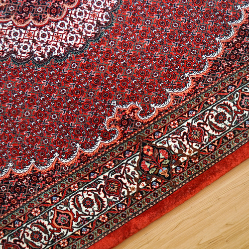 ペルシャ絨毯 ビジャー 228×152cm 手織り ウール 高級 Fine