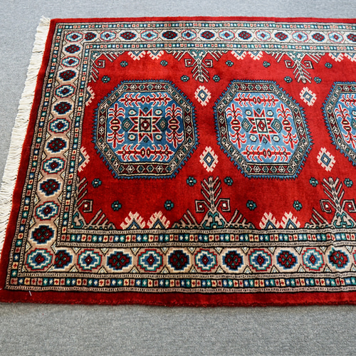 129×78cm【パキスタン手織り絨毯】 カーペット・絨毯・ラグ 129×78cm【パキスタン手織り絨毯】 カーペット・絨毯・ラグ