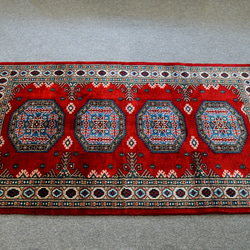129×78cm【パキスタン手織り絨毯】 4枚目の画像