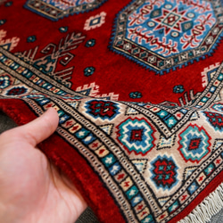 129×78cm【パキスタン手織り絨毯】 8枚目の画像