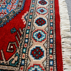 129×78cm【パキスタン手織り絨毯】 6枚目の画像