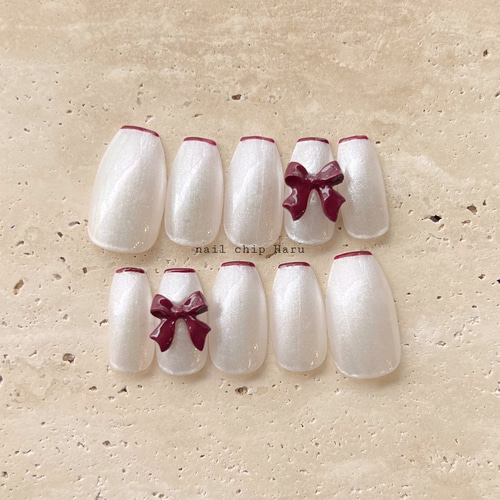 高感度ショップで2023年売れたブランド ネイルチップ 17308838｜Creema 通販 Haru chip nail その他素材 ネイルチップ・付け爪