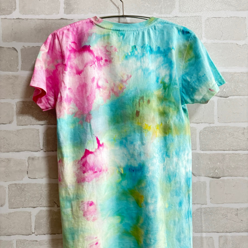 タイダイ染め 氷染め Tシャツ WM(レディースM)サイズ TKWM-0002 T