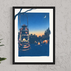 1点もの アクリル原画 / 18cmx18cm 入道雲が美しい 絵画 ヤスユキ ウノ