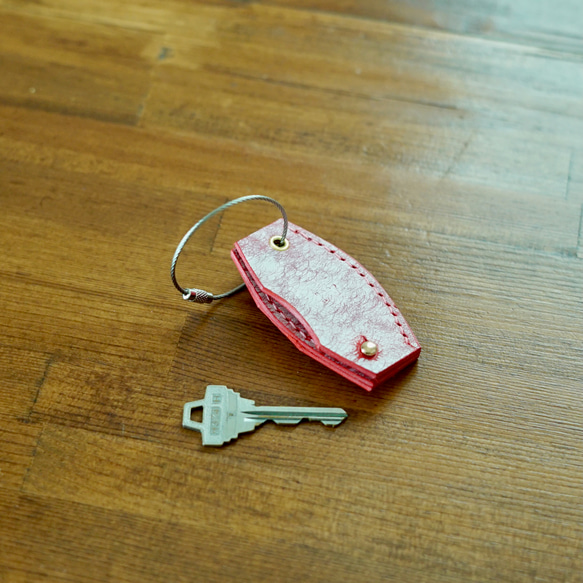正品義大利草莓大福皮革，可放入鑰匙的鑰匙包，鑰匙扣，顏色可選 第8張的照片