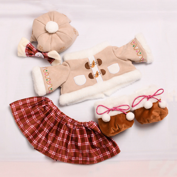 リーナ・ベル用 Mサイズ ぬいぐるみ着せ替え服クリスマス