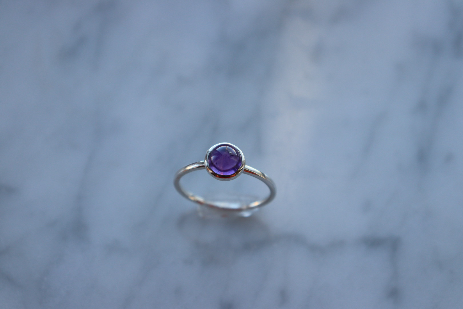 雨露花〜ametuyubana〜 アメジストのring 14号