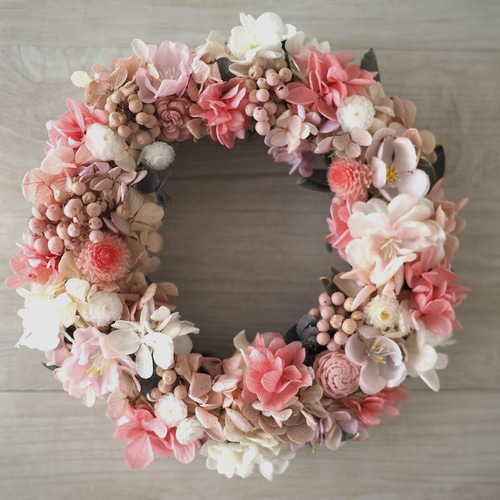 【一点物！】 ピン1本で飾れる桜のリース 一点物！】 ピン1本で飾れる桜のリース 一点物！】 ピン1本で飾れる