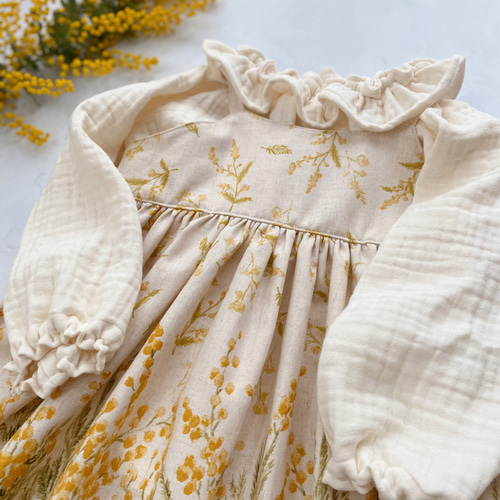 Mサイズ】ロイヤルストロベリー丸襟ワンピース【ピンク】