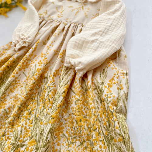 フォクシー コットンフレア ワンピース イエロー 40 フォクシー FOXEY