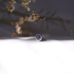 [送料当方負担] SV925 Tanzanite earring single type (SVANG001) 3枚目の画像