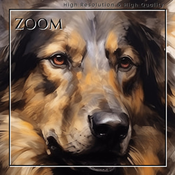 【KENSHIN (犬神) - ジャーマンシェパード犬 No.2】風水画 アートポスター 犬の絵 犬の絵画 犬のイラスト 3枚目の画像