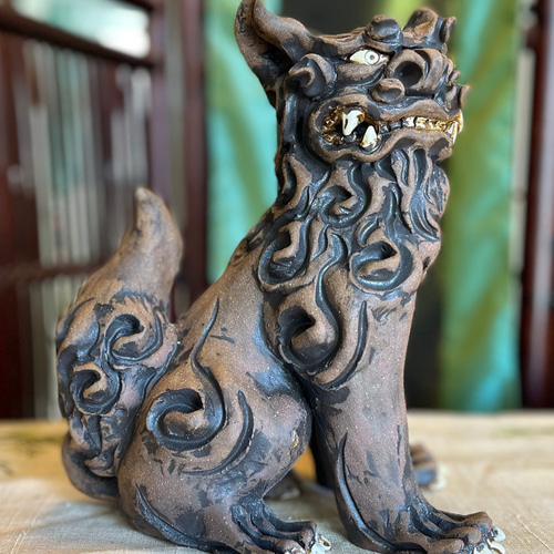 やちむんシーサー（B) その他置物 南国暮らしの雑貨店 通販 17309461