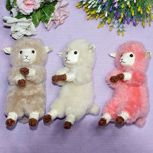 抱っこのできる羊さん リアルファーのぬいぐるみ オーダーメイド セミ