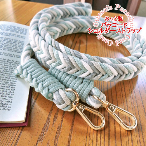 肩に優しい幅広パラコード編み✨スマホショルダー₊✼୭*スマホ