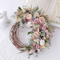 アナベルのドライフラワーリース ドライフラワー 瑠花 通販 16476640