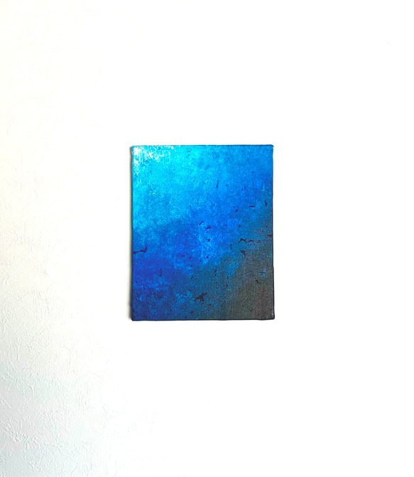 【零104】絵画  宇宙 青 空 海  抽象画 原画  インテリア 1枚目の画像