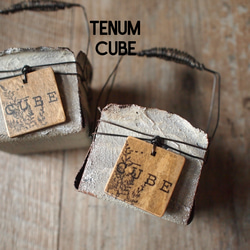 CUBE缶/tc125/ブリキワイヤーカゴ/リメイク鉢/リメ缶 1枚目の画像