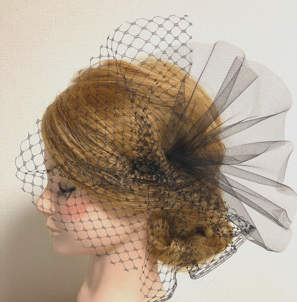 2種類の黒チュール髪飾り その他ファッション bebe 通販 17310147