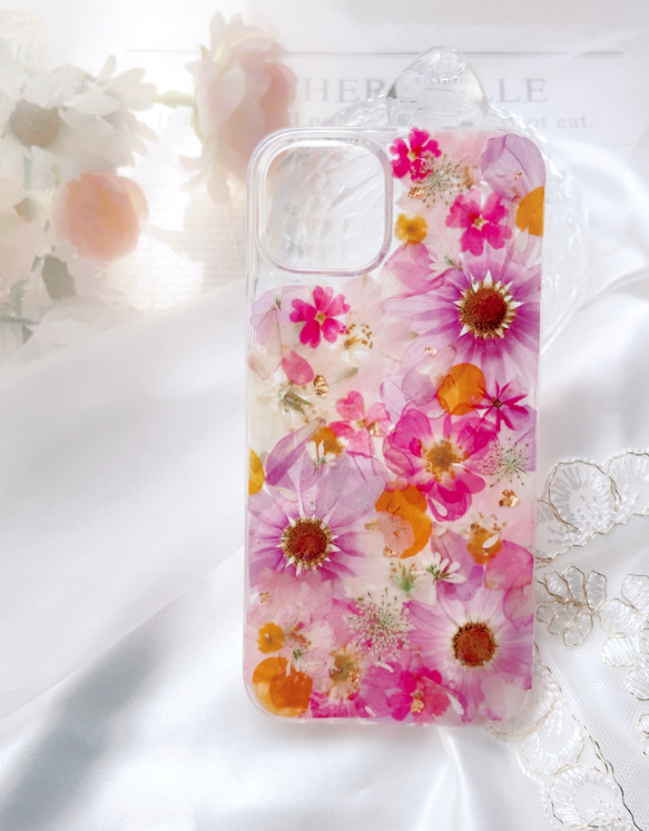 ｡.:*･ﾟ✽ Spring collection 花畑のスマホケース｡.:*･ﾟ✽ 2枚目の画像