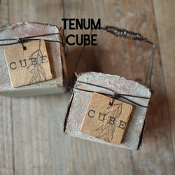 CUBE缶/tc145/ブリキワイヤーカゴ/リメイク鉢/リメ缶 1枚目の画像