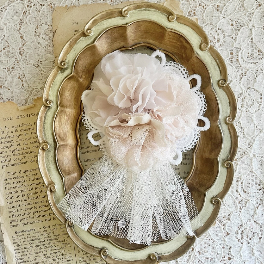 ❁︎ミ様❁︎ トーク帽 ベロアリボン×レース 和装 洋装 髪飾り ヘッドドレス 和装 ヘッドドレス ❁︎ミ様❁︎ 髪飾り トーク帽 洋装 ベロアリボン×レース