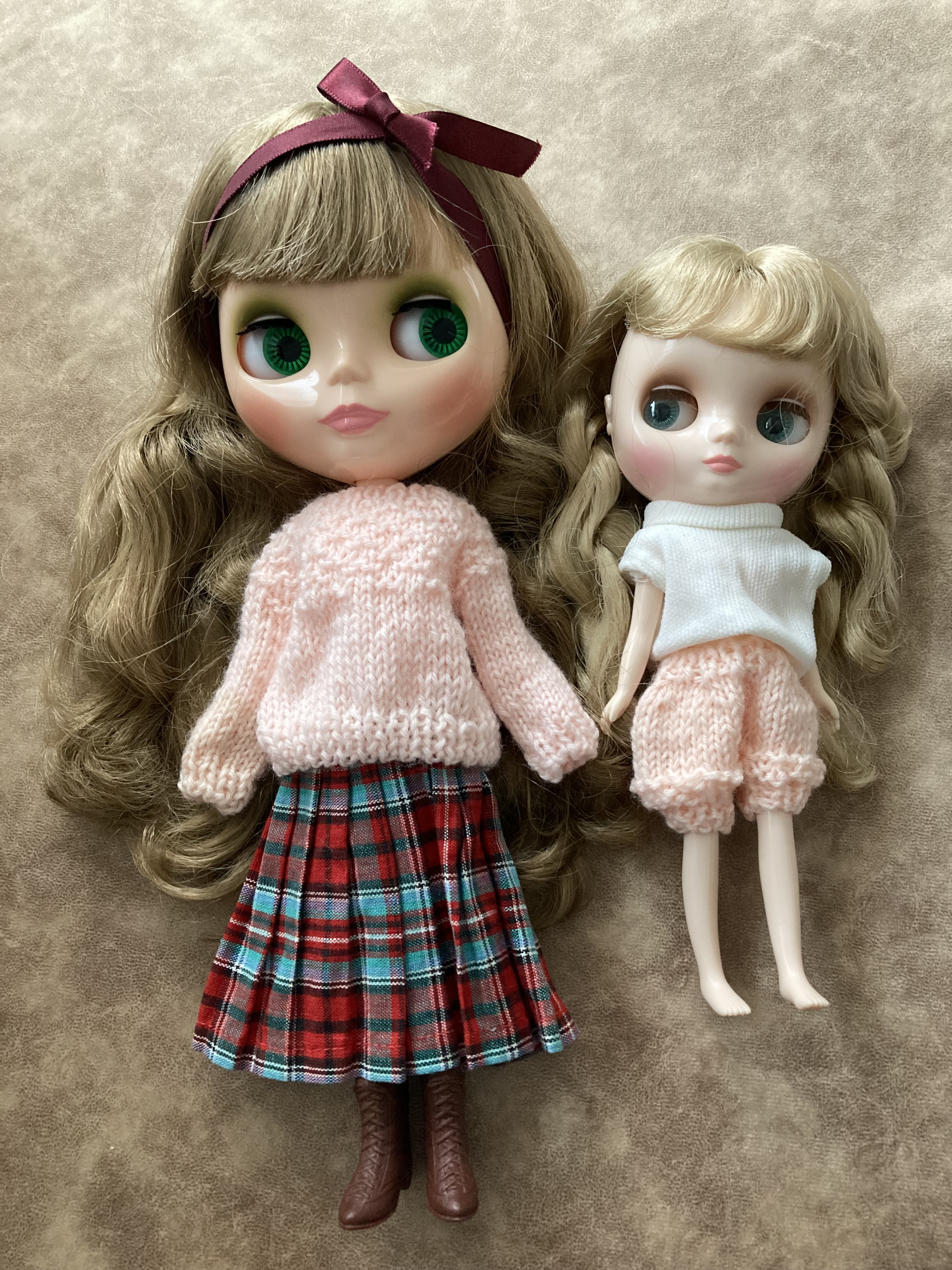 ブライス　ミディとお揃い　手編みセーター　パンツ　アウトフィット