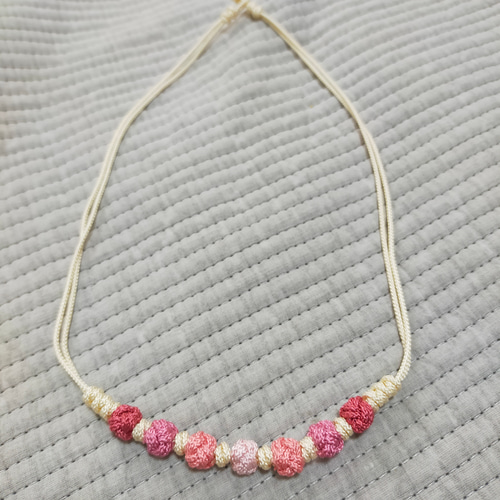 メドゥプ:カラクチのネックレス:韓国飾り結び:組紐:マクラメ:水引:中国